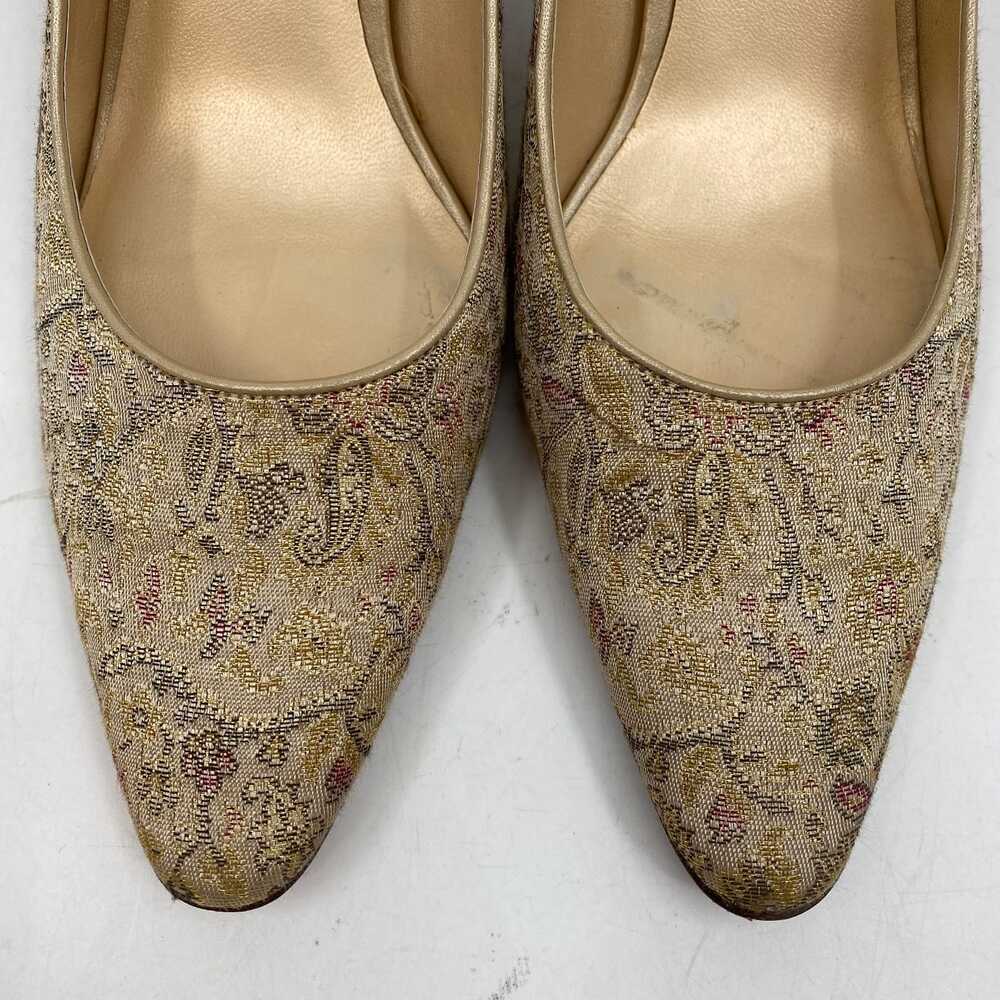 LOFT Gold Brocade Heels | Women’s Size 10 - Picture 9 of 10